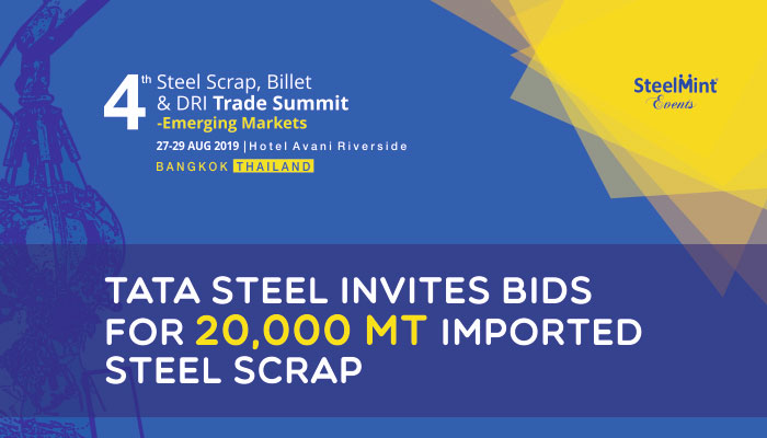 Tata Steel Invites Bids for 20,000 MT Imported Steel Scrap